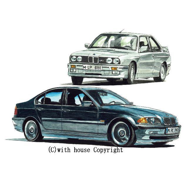 GC-1042 BMW 325 限定版画 直筆サイン額装●作家平右ヱ門 1