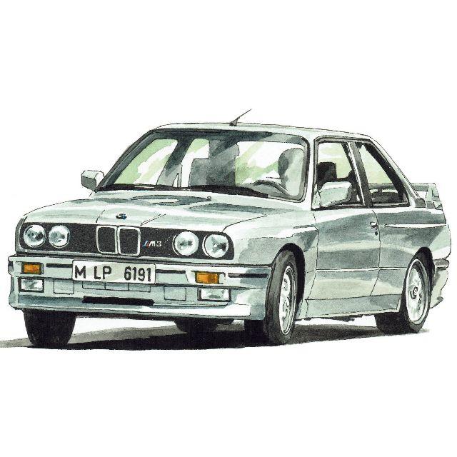 GC-1042 BMW 325 限定版画 直筆サイン額装●作家平右ヱ門美術品/アンティーク