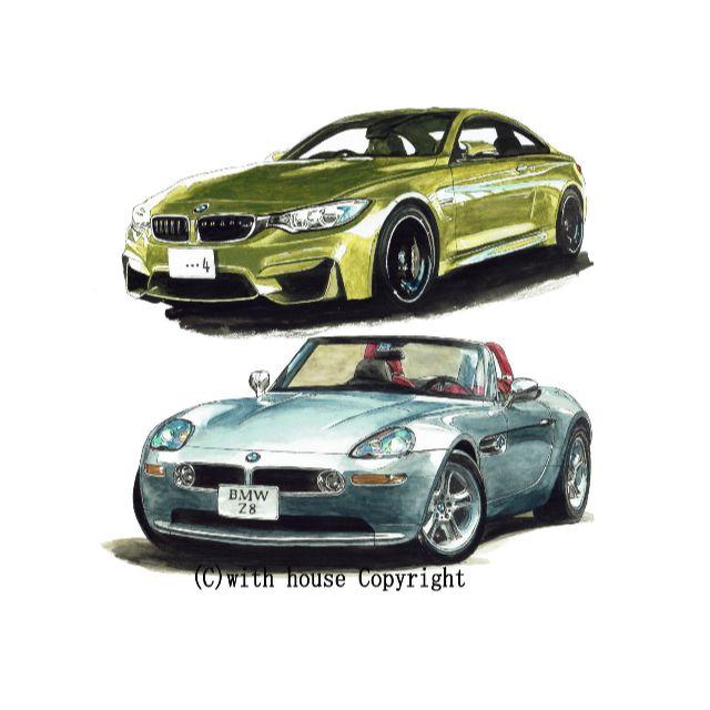 BMW(ビーエムダブリュー)のGC-1048 BMW M4/Z8限定版画直筆サイン額装●作家平右ヱ門 自動車/バイクの自動車(カタログ/マニュアル)の商品写真