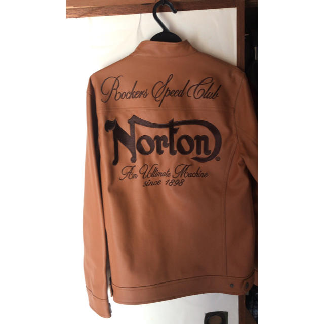 Norton(ノートン)のNorton　シングルライダース 革ジャン メンズのジャケット/アウター(ライダースジャケット)の商品写真