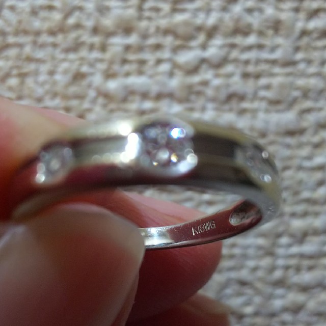 K18WG☆ダイヤモンドリング レディースのアクセサリー(リング(指輪))の商品写真