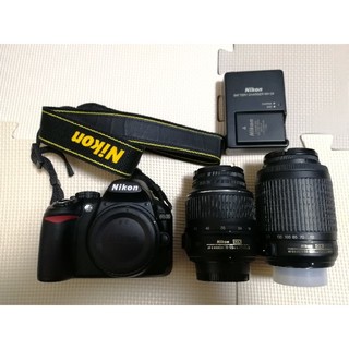 ニコン(Nikon)のNikon D3100 　 ダブルズームレンズセット　デジタル一眼レフ(デジタル一眼)