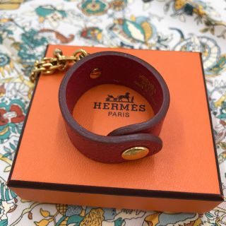 エルメス(Hermes)の断捨離中☆美品♡エルメス グローブホルダー 赤クシュベル(キーホルダー)