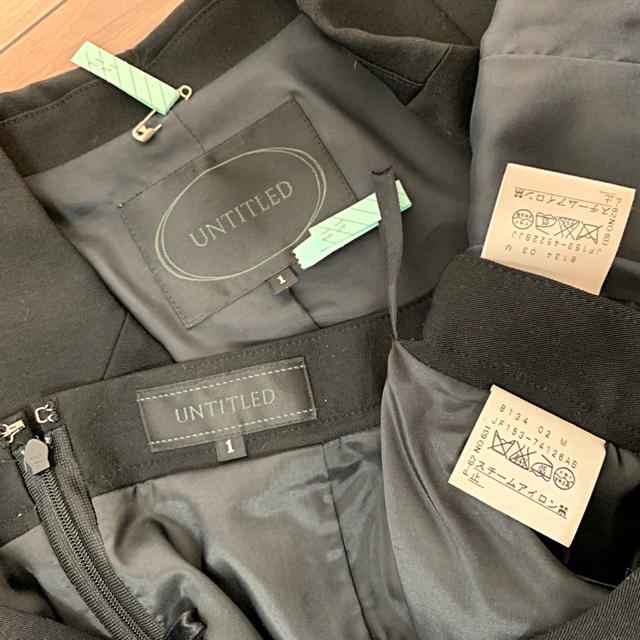 UNTITLED(アンタイトル)のUNTITLED アンタイトル ブラック スーツ レディースのフォーマル/ドレス(スーツ)の商品写真