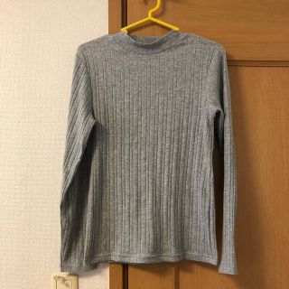 ジーユー(GU)のリブハイネックTシャツ(Tシャツ(長袖/七分))