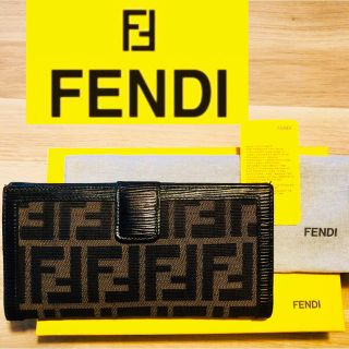 フェンディ(FENDI)の美品✨◆FENDI◆フェンディ FFズッカ柄 長財布 箱付き(財布)