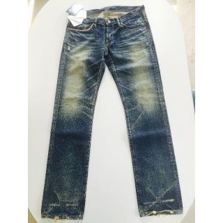 ヒステリックグラマー(HYSTERIC GLAMOUR)の未使用ヒステリックグラマー NOBU加工デニムスリムストレート(デニム/ジーンズ)