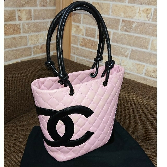 専門ショップ まろ様お取り引き様(o^^o)CHANEL - CHANEL カンボライン ピンク 美品 ハンドバッグ