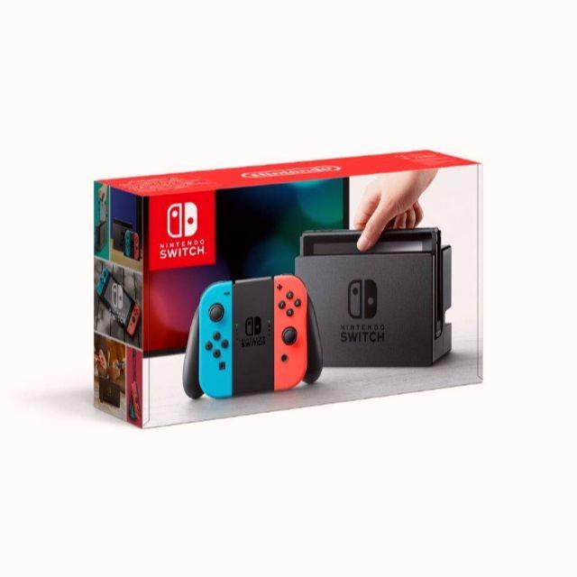 Nintendo Switch(ニンテンドースイッチ)の【新品】任天堂 Nintendo Switch ネオンブルー ネオンレッド エンタメ/ホビーのゲームソフト/ゲーム機本体(家庭用ゲーム機本体)の商品写真