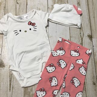 エイチアンドエイチ(H&H)のH＆M Kitty ロンパースセット 68(ロンパース)