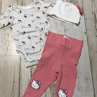 エイチアンドエイチ(H&H)のH＆M Kitty ロンパースセット 62(ロンパース)