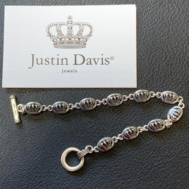 Justin Davis(ジャスティンデイビス)の新品◆JUSTIN DAVIS◆MEDIUM QE2◆クラウンブレス◆8inch レディースのアクセサリー(ブレスレット/バングル)の商品写真