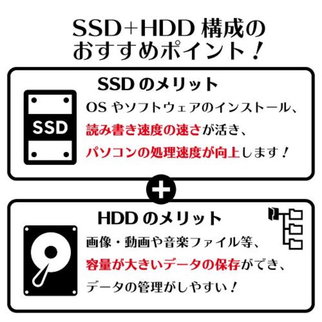訳アリ☆中性能CPU i3! 高速SSD+大容量HDD搭載! ノートパソコン㊿ 注目 