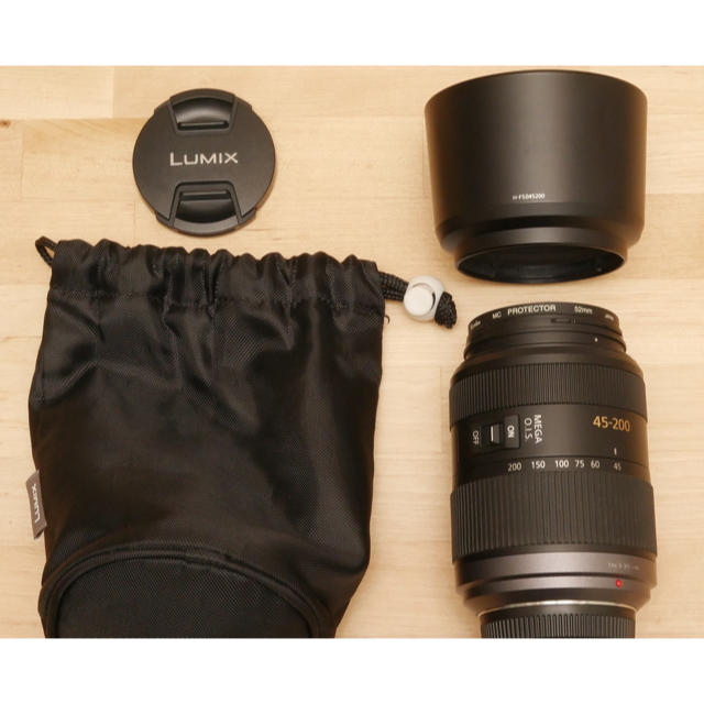 Panasonic(パナソニック)のPanasonic LUMIX 45-200mm/F4.0-5.6 望遠レンズ スマホ/家電/カメラのカメラ(レンズ(ズーム))の商品写真