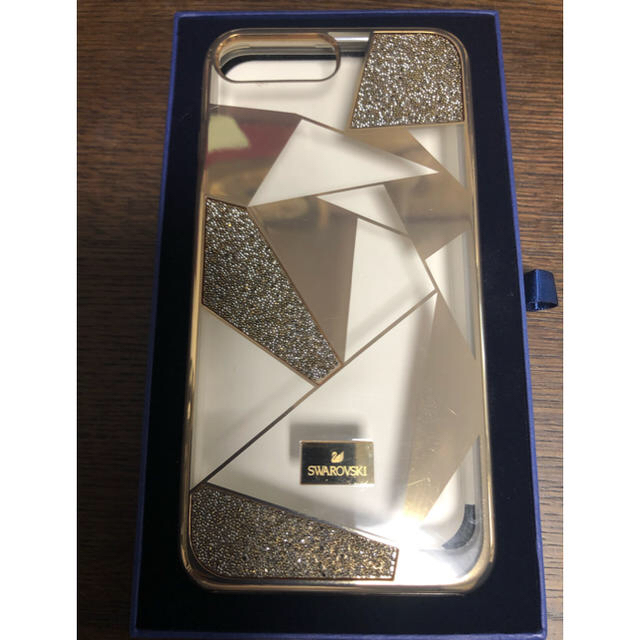 SWAROVSKI(スワロフスキー)のスワロフスキー i phone 7・8plus スマホカバー ゴールド レディースのアクセサリー(その他)の商品写真