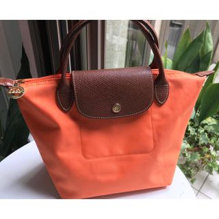 ロンシャン(LONGCHAMP)の月末セール！ロンシャン プリアージュ バッグ 春色オレンジ(トートバッグ)