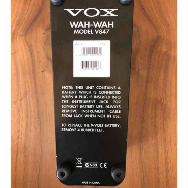 VOX ワウペダル Ｖ847 ジャンク品 楽器のギター(エフェクター)の商品写真