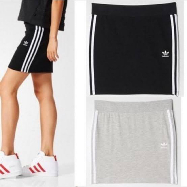 adidas(アディダス)の【美品】アディダス スカート タイトスカート 黒 レディースのスカート(ミニスカート)の商品写真