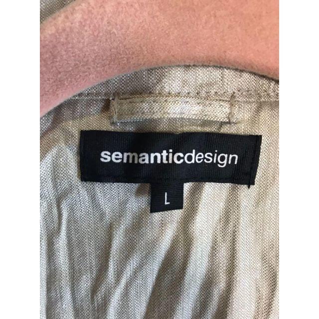 semantic design(セマンティックデザイン)のSemantic design シャツ L メンズのトップス(シャツ)の商品写真