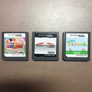 ニンテンドーDS(ニンテンドーDS)のDSマリオカート、どうぶつの森、クレヨンしんちゃんねんどろーん大変身(携帯用ゲームソフト)