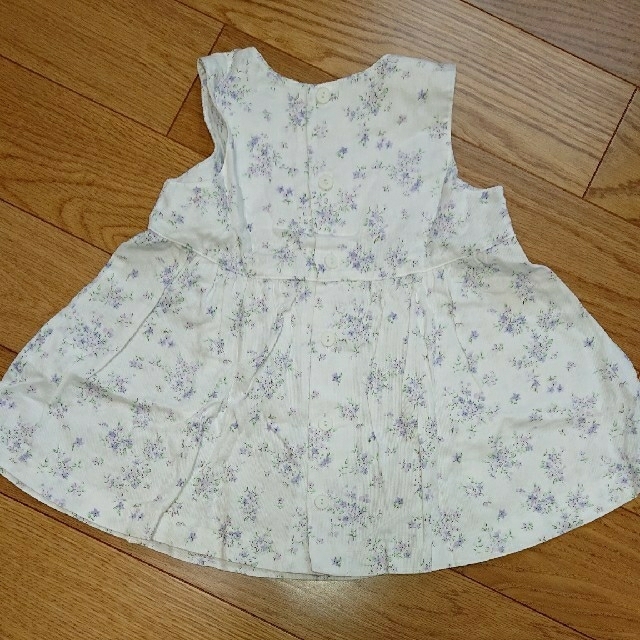 キムラタン(キムラタン)の90cm ワンピース 後ろボタン キッズ/ベビー/マタニティのキッズ服女の子用(90cm~)(ワンピース)の商品写真