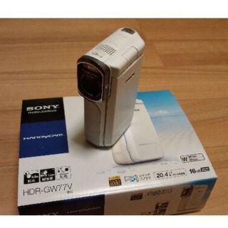 ソニー(SONY)のSONY Handycam HDR-GW77V(W) 防水　防塵　耐衝撃(ビデオカメラ)