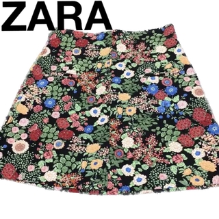 ザラ(ZARA)のスーパー還元 ZARA 新品未使用 花柄 スカート(ミニスカート)