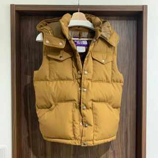 ザノースフェイス(THE NORTH FACE)のノースフェイスパープルレーベル ダウンベストSカーキベージュ(ダウンベスト)