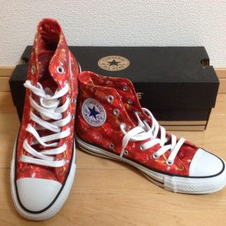 コンバース(CONVERSE)のチェリー柄ハイカットスニーカー 24.0(スニーカー)