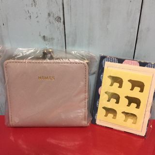 ニーム(NIMES)のNIMES ニーム×キップス 北欧柄がま口二つ折り財布 カードセット 新品(財布)