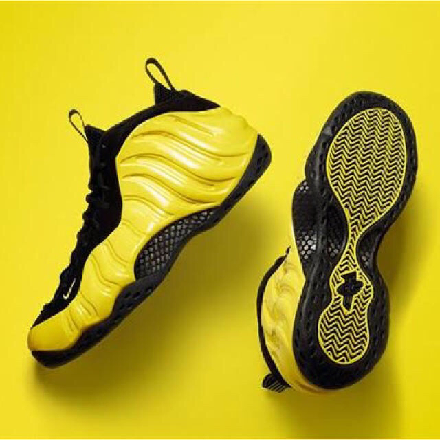 NIKE foamposite one yellow 【US10.5】