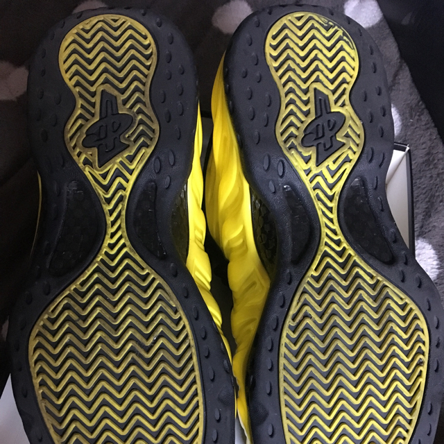 NIKE foamposite one yellow 【US10.5】