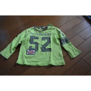 90cm 　長袖　蛍光黄緑(Tシャツ/カットソー)