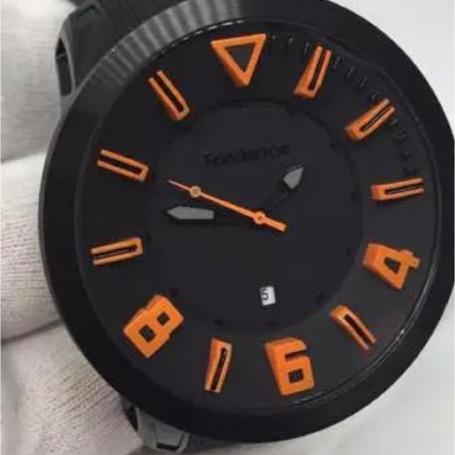 Tendence(テンデンス)のテンデンス ガリバースポーツ ブラック&オレンジ 腕時計 ユニセックス メンズの時計(腕時計(アナログ))の商品写真