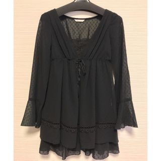 レストローズ(L'EST ROSE)のL'EST ROSE  ドット柄シフォントップス(シャツ/ブラウス(長袖/七分))