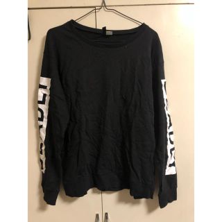 エイチアンドエム(H&M)の袖ロゴ ロンT(Tシャツ(長袖/七分))