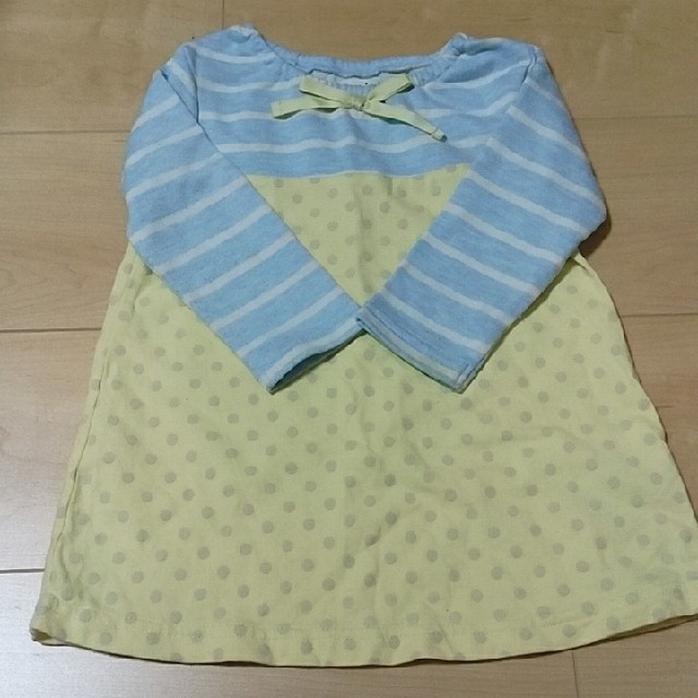 Biquette(ビケット)のビケットワンピ90 キッズ/ベビー/マタニティのキッズ服女の子用(90cm~)(ワンピース)の商品写真