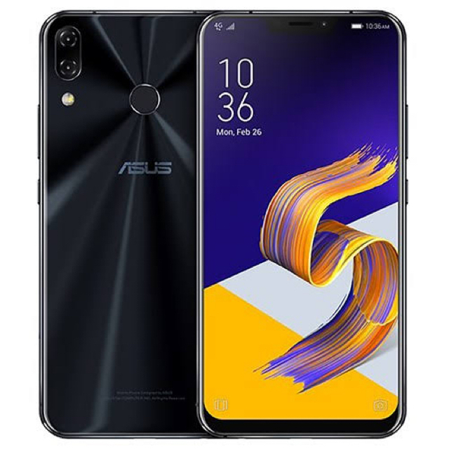 ASUS(エイスース)のZenfone5 ブラック 未使用品 大幅値下げしました！ スマホ/家電/カメラのスマートフォン/携帯電話(スマートフォン本体)の商品写真