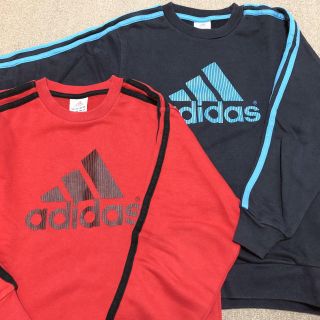 アディダス(adidas)のadidas トレーナー/2枚セット(Tシャツ/カットソー)