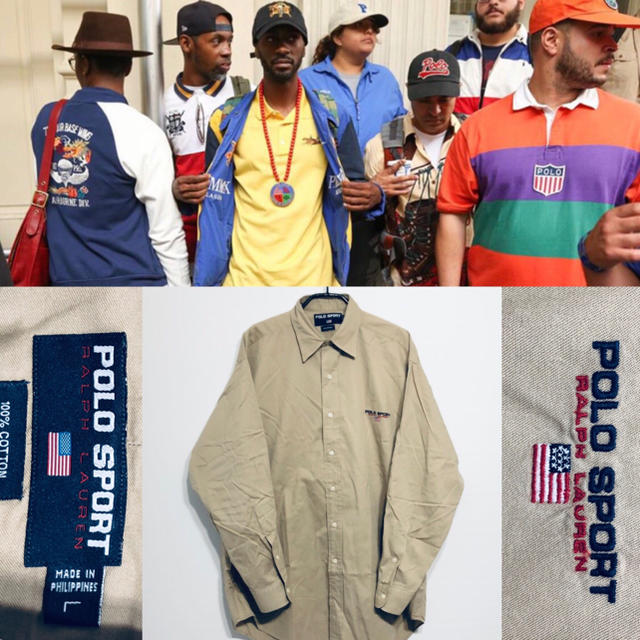 POLO RALPH LAUREN(ポロラルフローレン)の激レア！ポロ スポーツ ラルフローレン ツイル シャツ Lサイズ！ メンズのトップス(シャツ)の商品写真