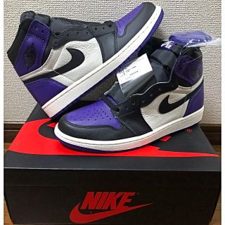 ナイキ(NIKE)のAIRJORDAN1 COURTPURPLE エアジョーダン1 26.5 8.5(スニーカー)