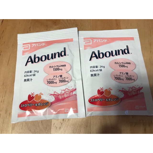 アバンド ストロベリー&オレンジ味2袋 食品/飲料/酒の健康食品(プロテイン)の商品写真