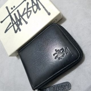 ステューシー(STUSSY)のSTUSSY Leather Wallet 2つ折り革財布(折り財布)