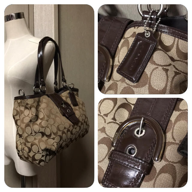 良品☆シグネチャー  2way ショルダー  トート バック COACH 2