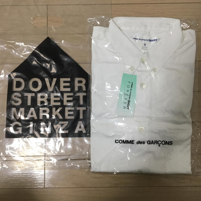 新品 ギャルソン  shirt m ホワイト supreme コモリ オーラリー