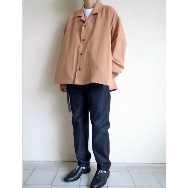 yoke wide short blouson terracotta