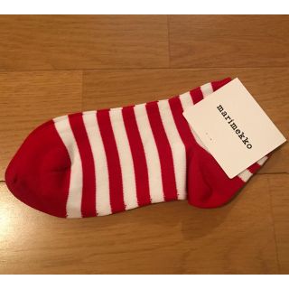 マリメッコ(marimekko)の新品☆マリメッコ  ソックス ボーダー 22-23センチ(ソックス)