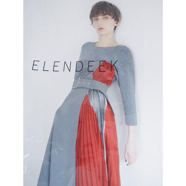 Ameri VINTAGE(アメリヴィンテージ)の【タグ付き】Elendeek パネルプリーツビスチェニットワンピース レディースのワンピース(ロングワンピース/マキシワンピース)の商品写真