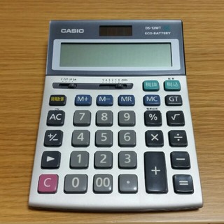 カシオ(CASIO)のCASIO　電卓　DS-12WT(オフィス用品一般)