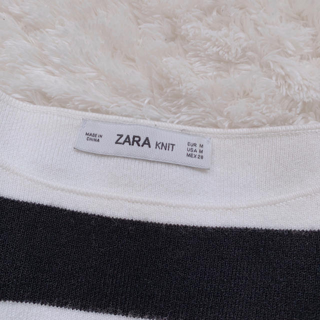 ZARA(ザラ)のZARA ボーダートップス レディースのトップス(カットソー(長袖/七分))の商品写真